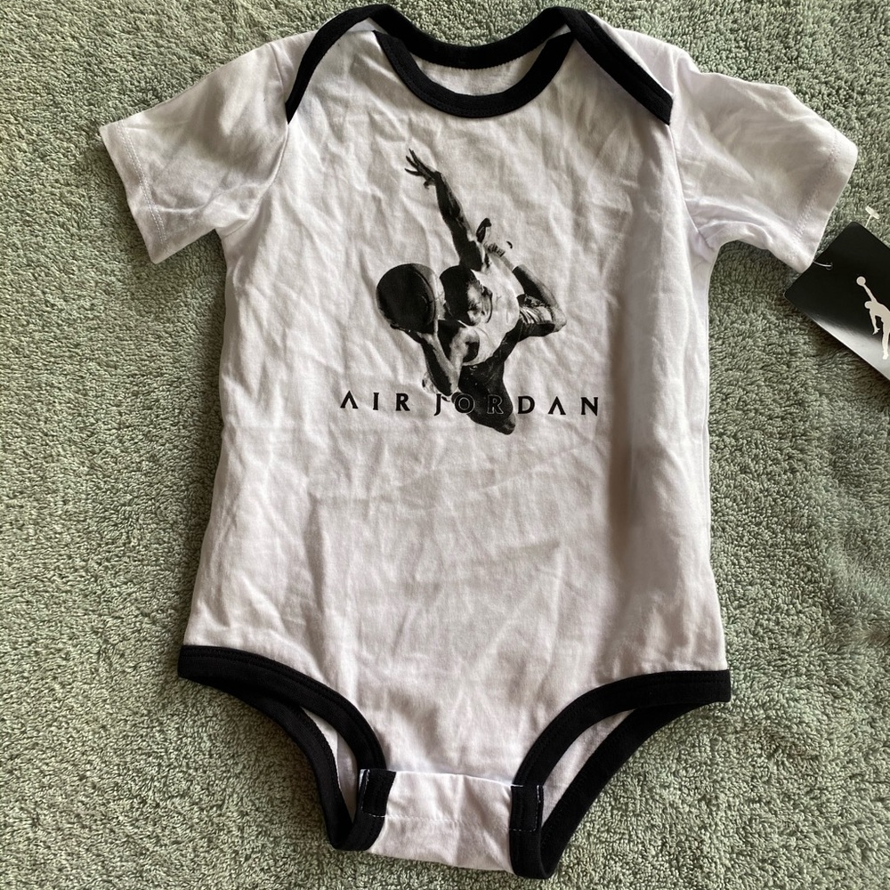 Nike Air Jordan 12M onesie Grey NWT
